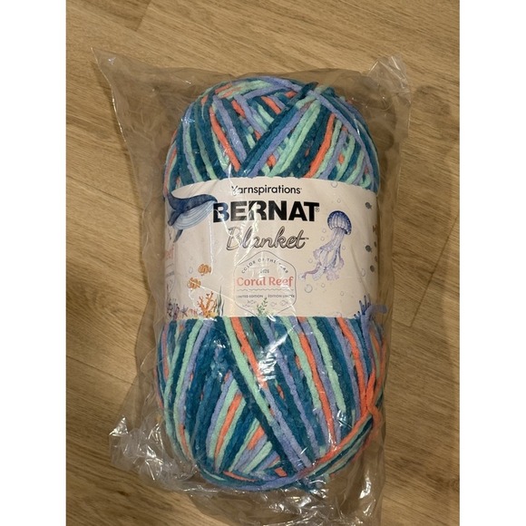 Bernat Other - Bernat Blanket Color Of The Year Yarn Coral Reef In Hand